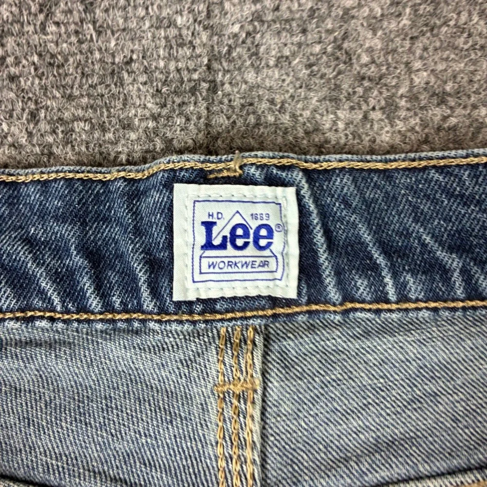 VTG Lee Workwear Carpenter Jeans Mens Size 40x29 Denim Straight Leg Hammer Loop